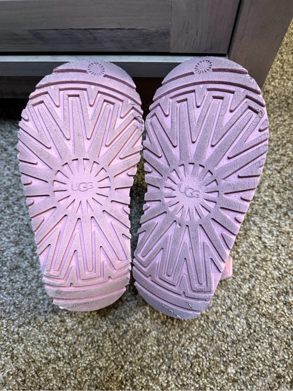 UGG K Goldenglow Pink Strappy Platform Sandals Size 13 Kids
